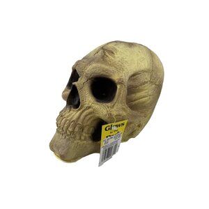 Vtg Fun World Glow in the Dark Skull 10" Decorative Display Prop Halloween GITD